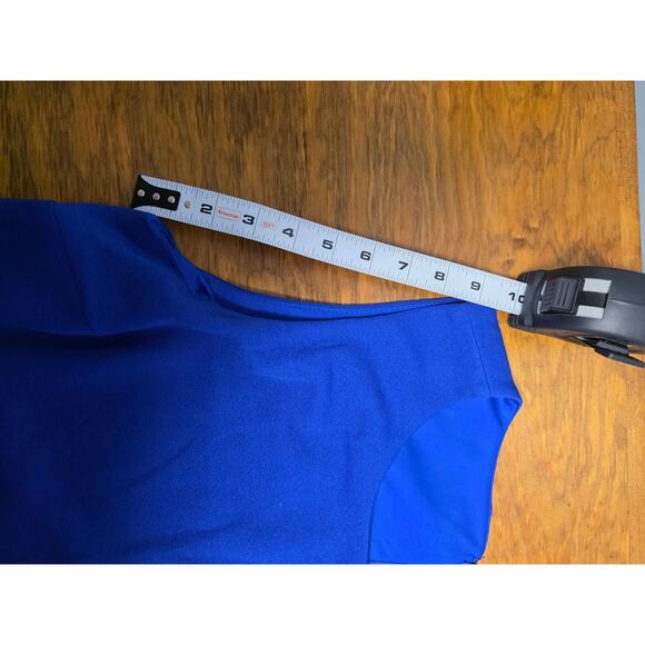 NWT Betsey Johnson Blue Scuba Crepe Mini Dress Sz 10 Cocktail Party Dress Dance - Picture 8 of 9